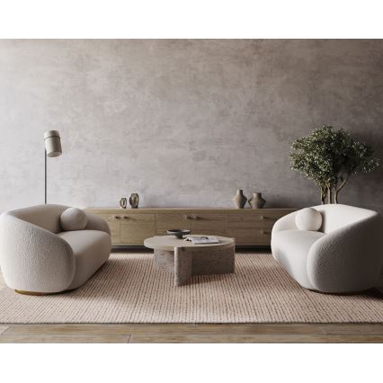 FIR WOOL természetes szőnyeg 120x170 cm 2600 g/m2 krémszínű