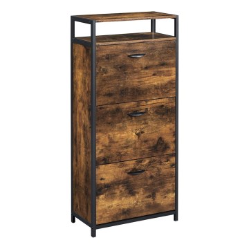 FIRA cipőtartó barna/fekete