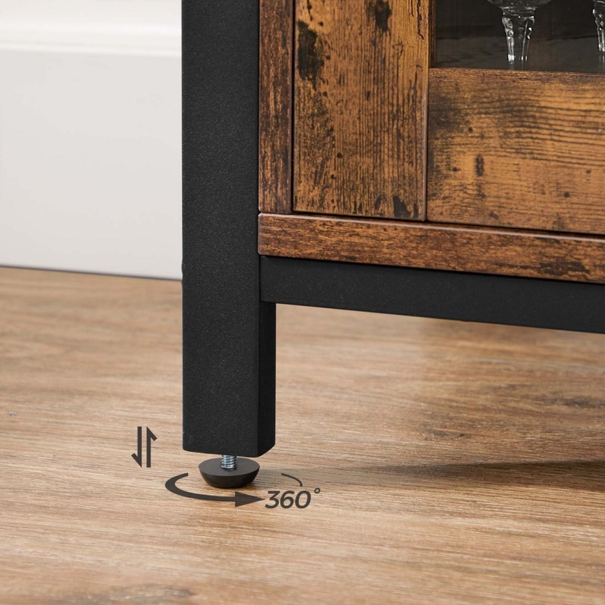 FIRA komód barna/fekete