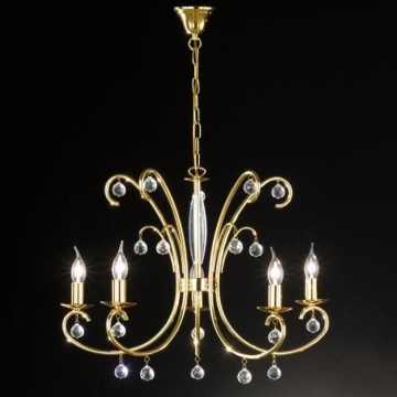 Fischer & Honsel 11815 - Csillár láncon LUNATA 5xE14/30W/230V