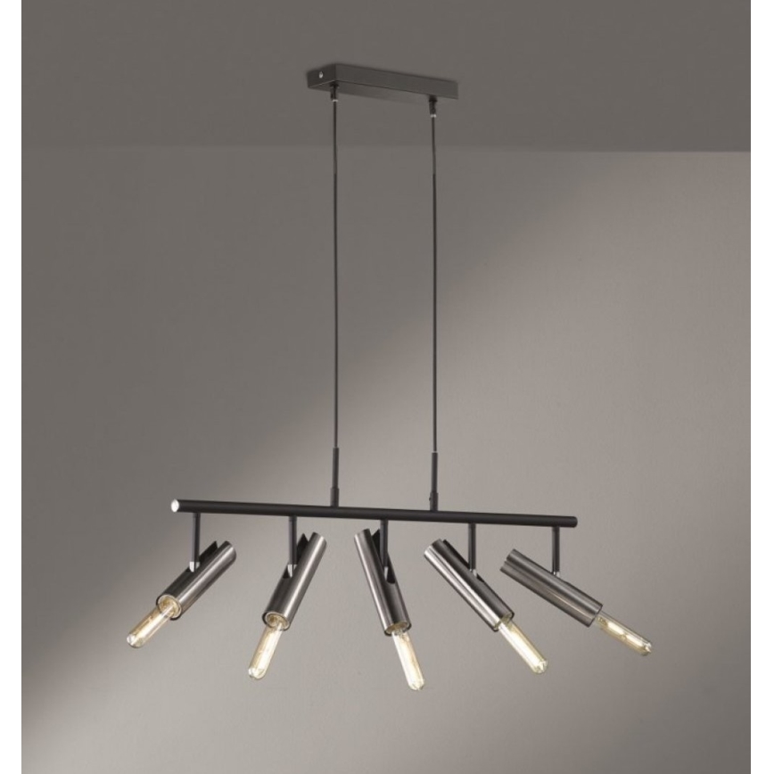 Fischer & Honsel 60369 - Csillár zsinóron DEAN 5xE27/25W/230V