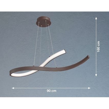 Fischer & Honsel 60498 - LED Csillár zsinóron HEDI LED/38W/230V