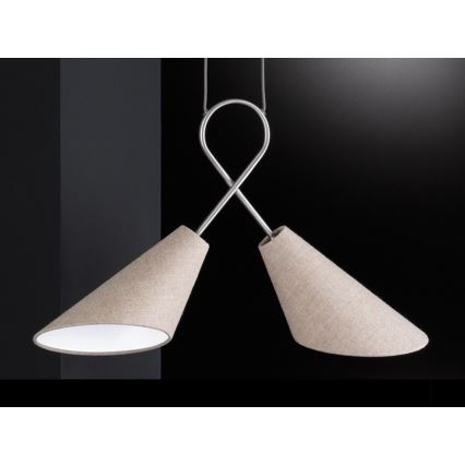Fischer & Honsel 65170 - Csillár zsinóron SAGA 2xE27/12W/230V