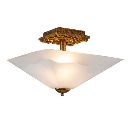 Flambeau STAR-F-S-DG - Mennyezeti lámpatest STAR 2xE27/40W/230V, rézszínű