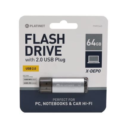 Flash Drive USB 64GB ezüst