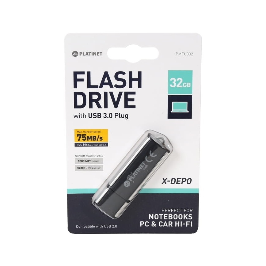 Flashdrive USB USB 3.0 32GB fekete