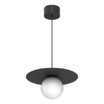FLAT kábeles csillár 1xE27/15W/230V fekete