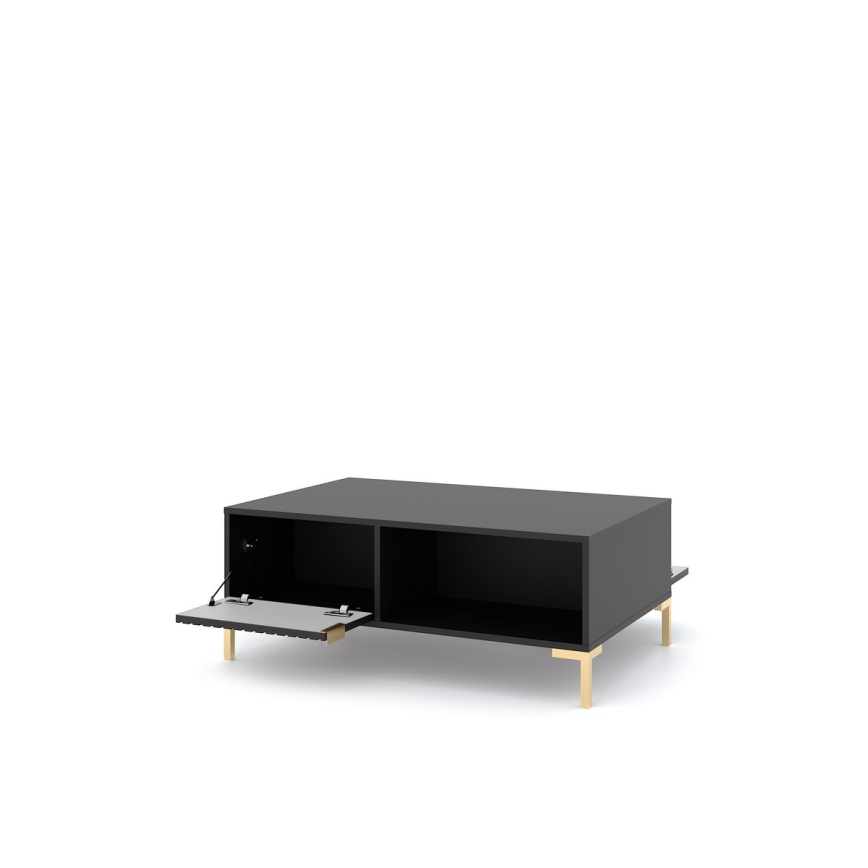 FLOP fekete dohányzóasztal