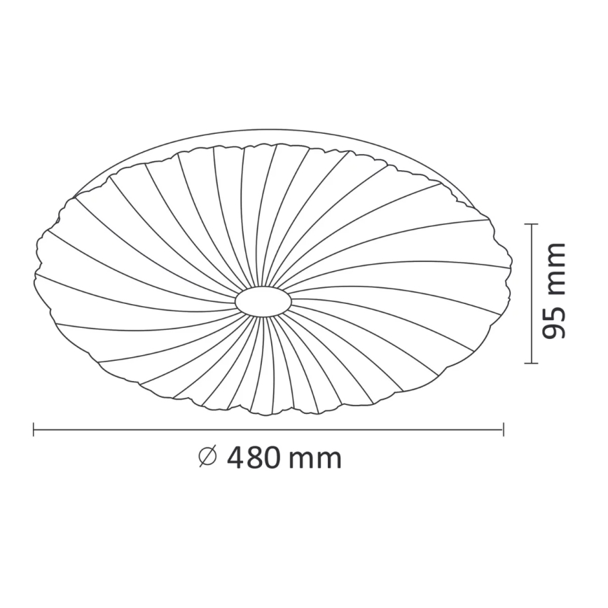 LED Dimmeres mennyezeti lámpa FLOWER LED/36W/230V + távirányító