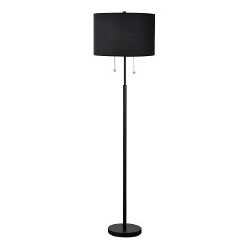 FOGO állólámpa 2xE27/15W/230V fekete