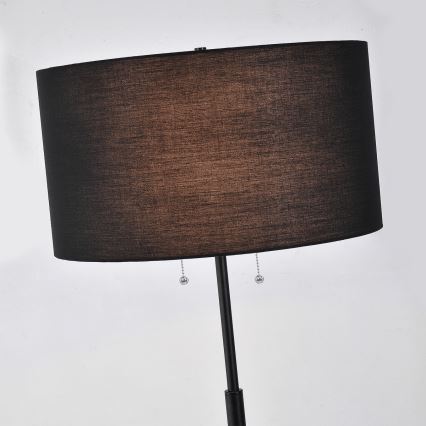 FOGO állólámpa 2xE27/15W/230V fekete