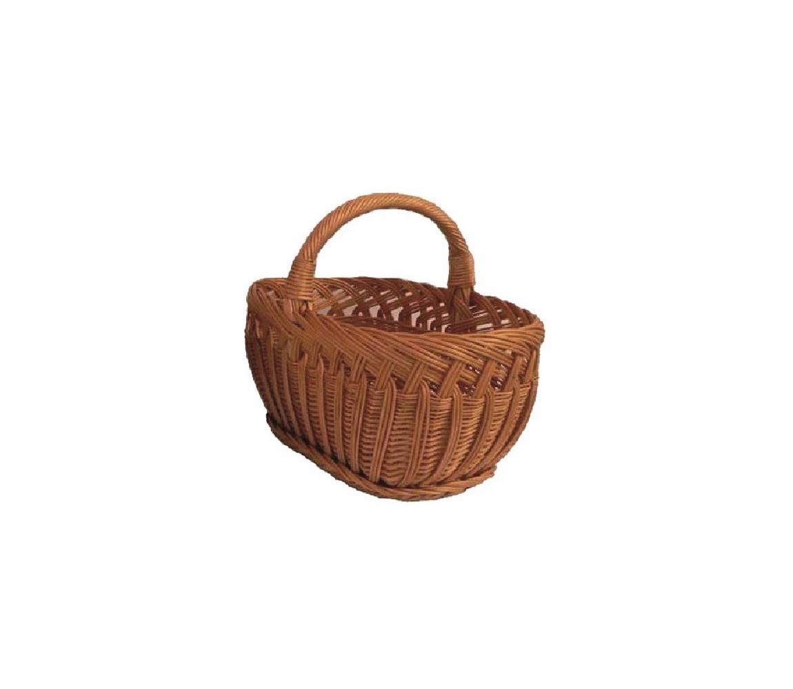 Lienbacher Fonott fa tároló kosár fogantyúval, 41x52 cm 20.00.113.0