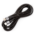 Fonott USB kábel USB-C / USB-C Csatlakozó 42W 2m fekete