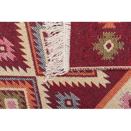 Fordítható orientális KILIM szőnyeg 80x150 cm piros/bézs