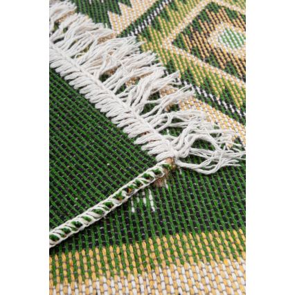 Fordítható orientális szőnyeg KILIM 80x150 cm zöld/bézs