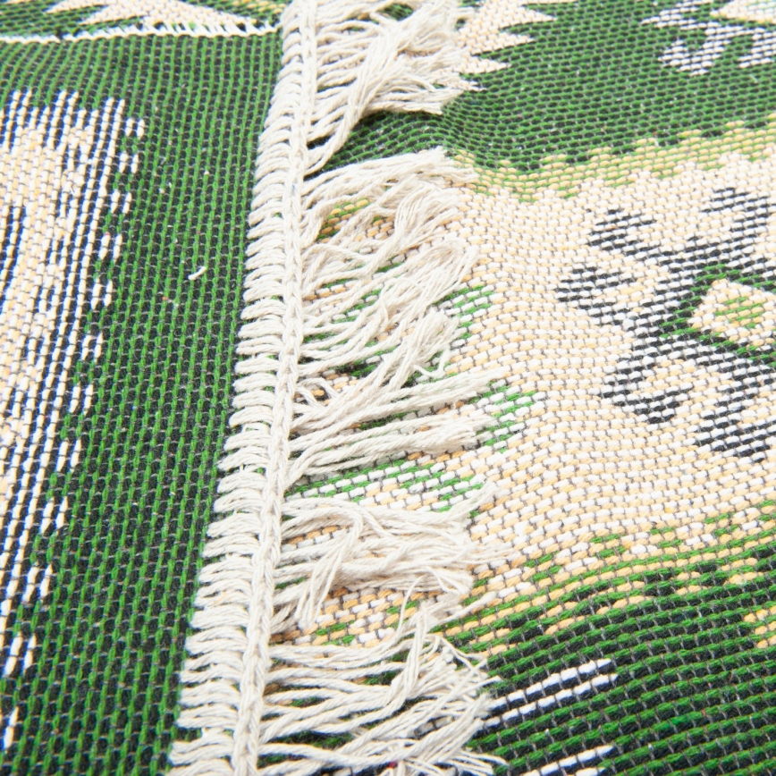 Fordítható orientális szőnyeg KILIM 80x150 cm zöld/bézs