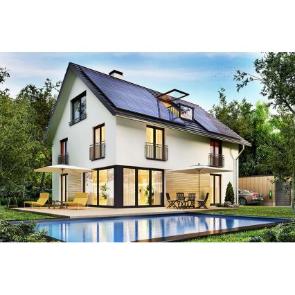 Fotovoltaikus napelem JA SOLAR 380Wp fekete keret IP68 Half Cut-  raklap 31 db
