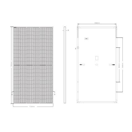 Fotovoltaikus napelem JINKO 460Wp fekete keret IP68 Half Cut