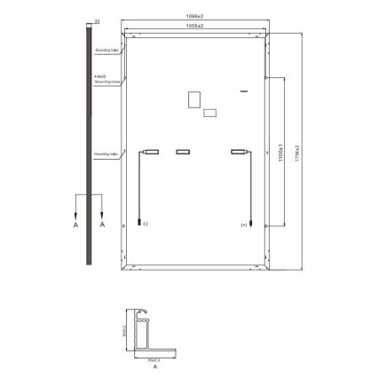 Fotovoltaikus napelem RISEN 400Wp Full Black IP68 Half Cut - raklap 36 db