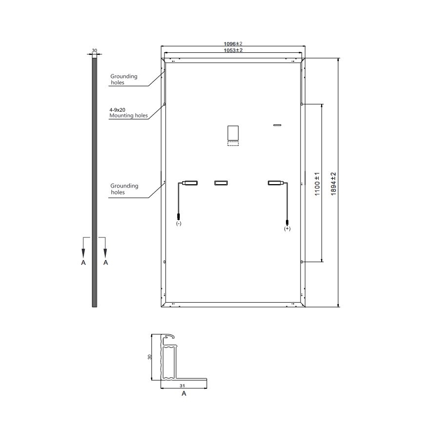 Fotovoltaikus napelem Risen 440Wp fekete keret IP68 Half Cut - raklap 36 db