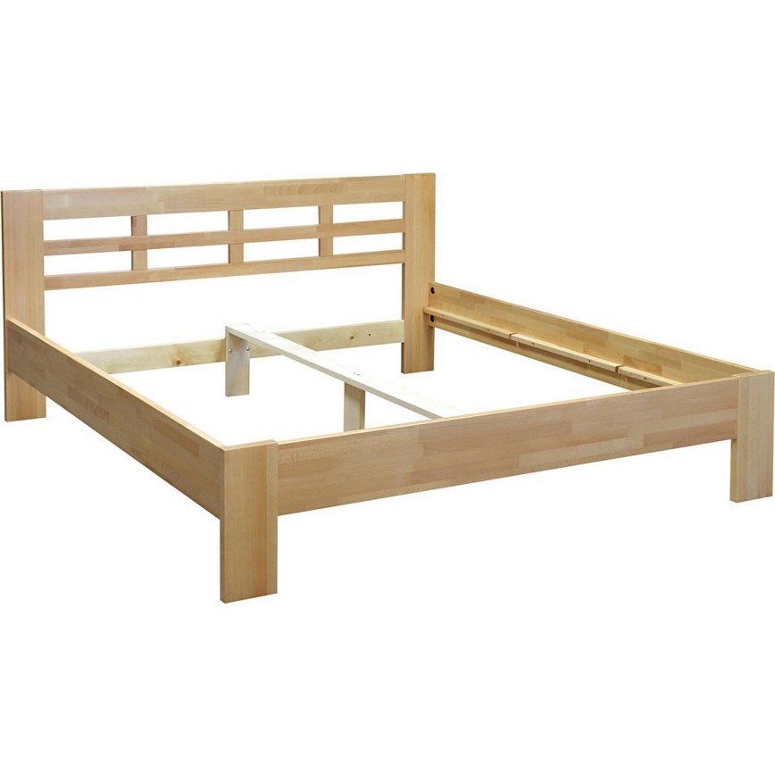 Franciaágy tömör fából ANGELA 180x200 cm bükk