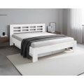 Franciaágy tömör fából tárolóhellyel ANGELA 180x200 cm fehér