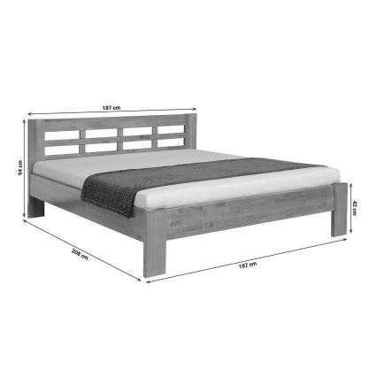 Franciai ágy ANGELA 180x200 cm dióból