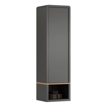 FRED nyitott polcos szekrény antracit/artisan tölgy