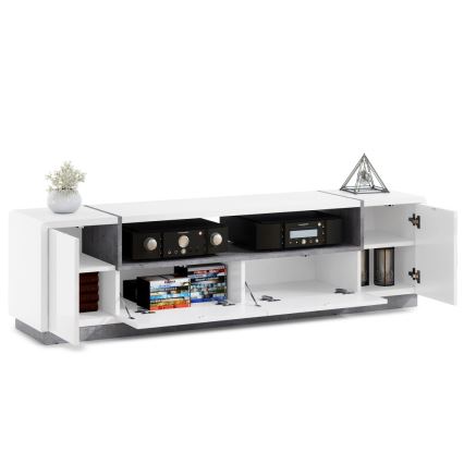 TV állvány FRED fehér/szürke