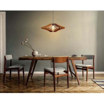 Függeszték kábellel 1xE27/60W/230V barna átmérő 47 cm