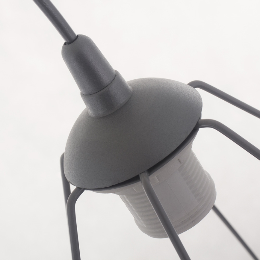 Függeszték BASKET 1xE27/60W/230V szürke