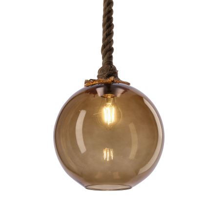 Függeszték kábellel SHEDON 1xE27/40W/230V füstös bézs