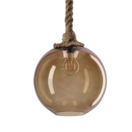 Függeszték kábellel SHEDON 1xE27/40W/230V füstös bézs