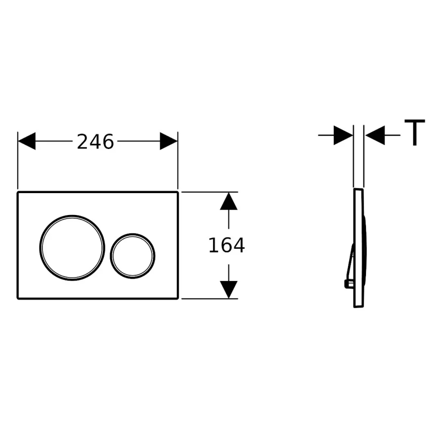 Függesztett WC OTTAWA + SoftClose OTTAWA WC-ülőke + SIGMA nyomólap + falba építhető tartálymodul + szigetelő alátét