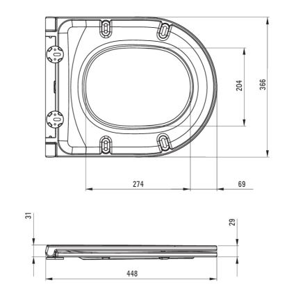 Fali WC ROUND + SoftClose ROUND WC-ülőke + SIGMA nyomólap + beépíthető modul + szigetelő alátét