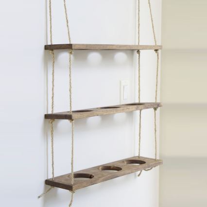 Függő polc növényekhez 60 cm fenyő