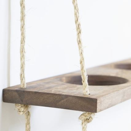 Függő polc növényekhez 60 cm fenyő