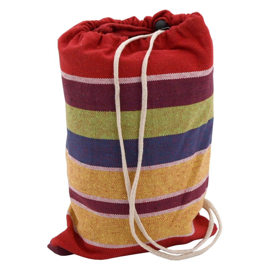 Függőágy 200x100 cm piros/sárga