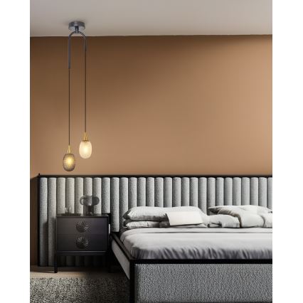 Függőcsillár CACTUS 2xG9/5W/230V szürke/fehér