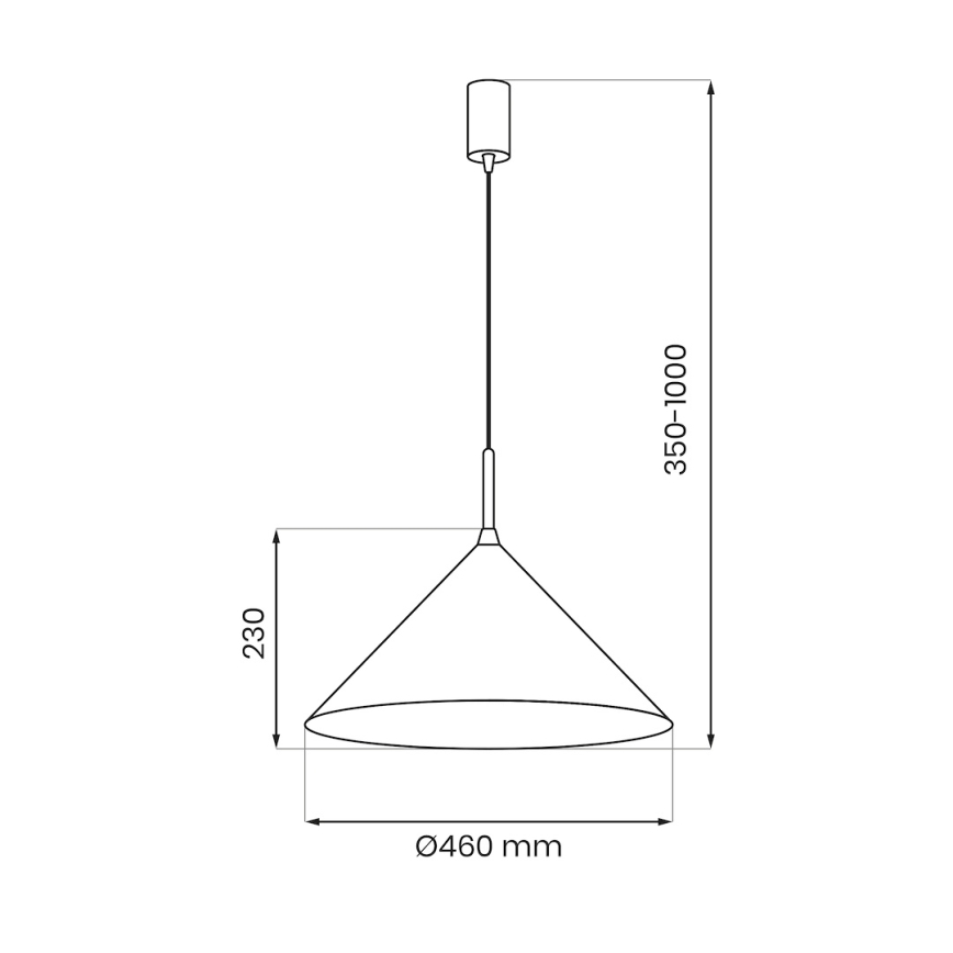 Függőlámpa kábellel CAPITAL 1xGX53/15W/230V, Ø 46 cm, zöld