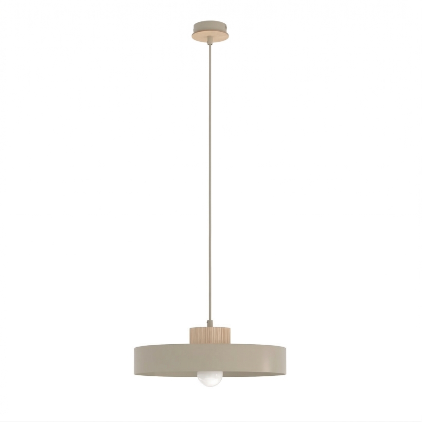 Függőlámpa kábellel KIVI 1xE27/15W/230V bézs