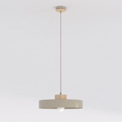 Függőlámpa kábellel KIVI 1xE27/15W/230V bézs