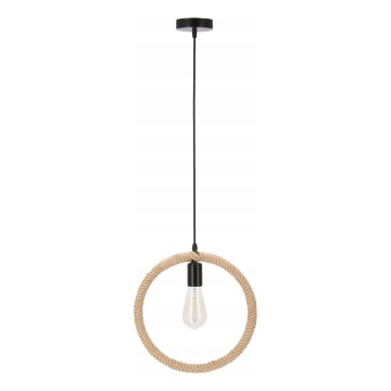 Függőlámpa kábellel KOLO 1xE27/40W/230V bézs/fekete
