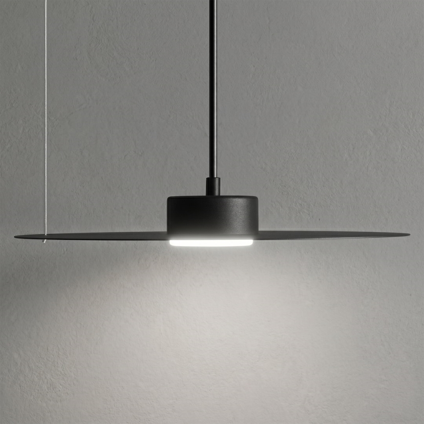 Függőlámpa kábellel PIATTO 1xGX53/15W/230V, átm. 35 cm, fekete