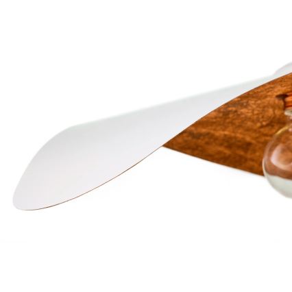 Függőlámpa LEAF kábellel 1xE27/15W/230V fehér/réz