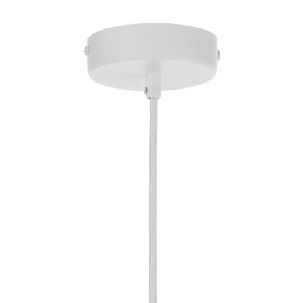Függőlámpa LEAF kábellel 1xE27/15W/230V fehér/réz