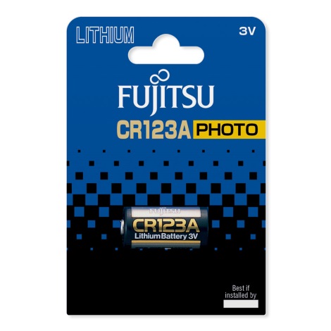 Fujitsu líthium foto elem CR123A, 1db 3V