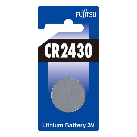 Fujitsu líthium gombelem CR2430, 1db 3V