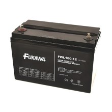 FUKAWA FWL 100-12 - Ólomakkumulátor 12V/100 Ah/závit M6