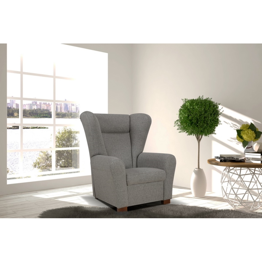 Füles fotel VIVA sötétszürke